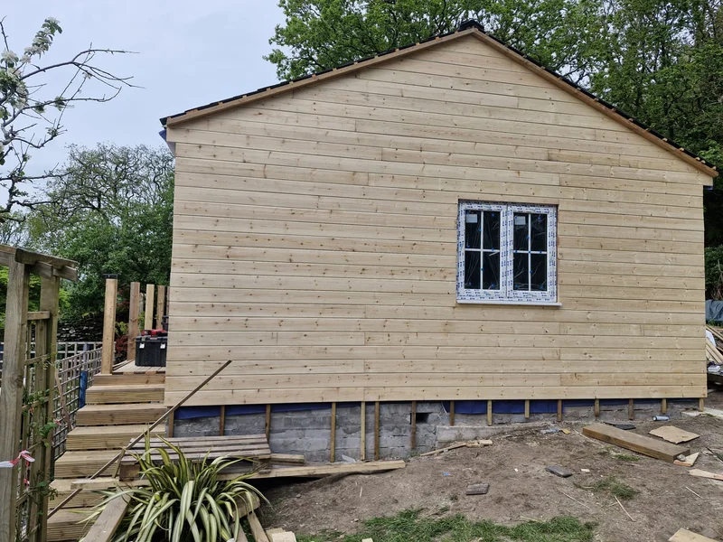 Garden studio build