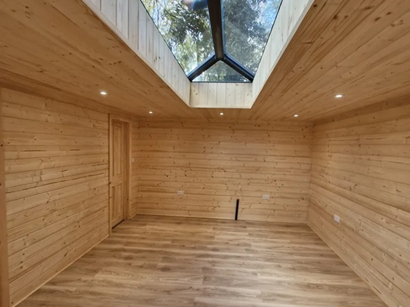Finished garden studio interior
